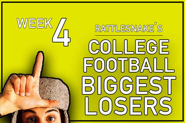  College Football Biggest Losers: Week 4