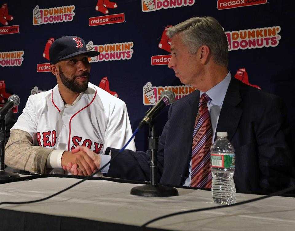 Red Sox GM Dave Dombrowski after the David Proce signing. 