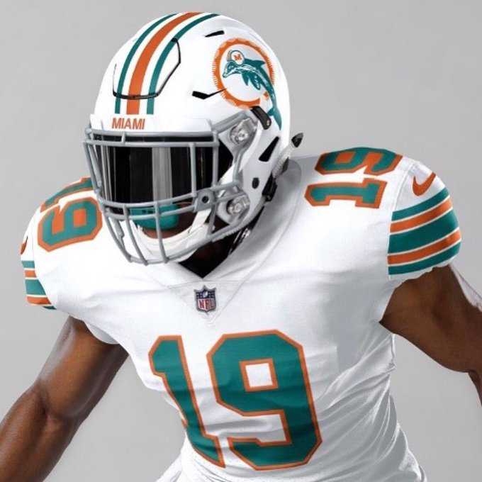 the dolphins will be wearin the white throwback jerseys