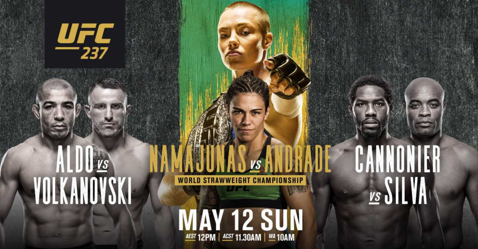  UFC 237: Rose Namajunas to defend her UFC belt