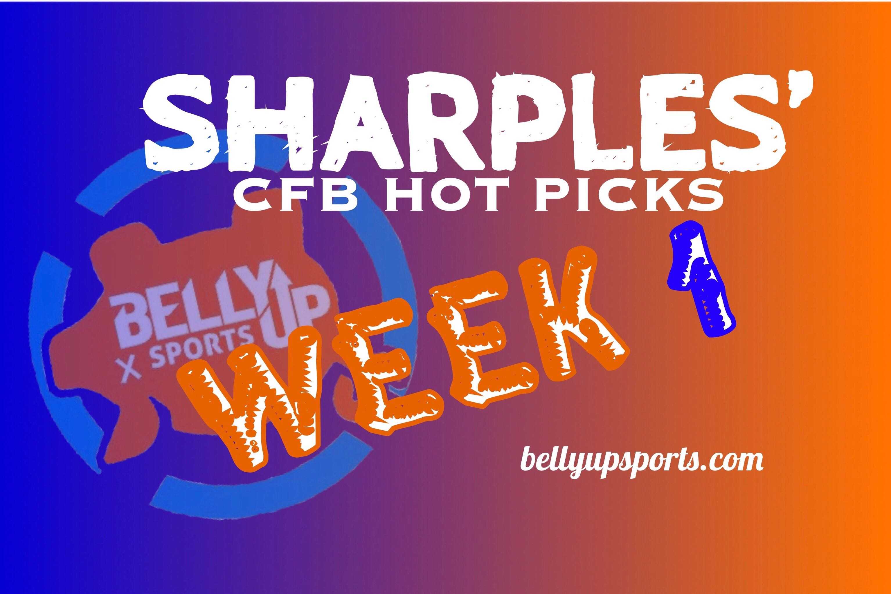  Sharples’ Week 1 CFB Gambling Picks