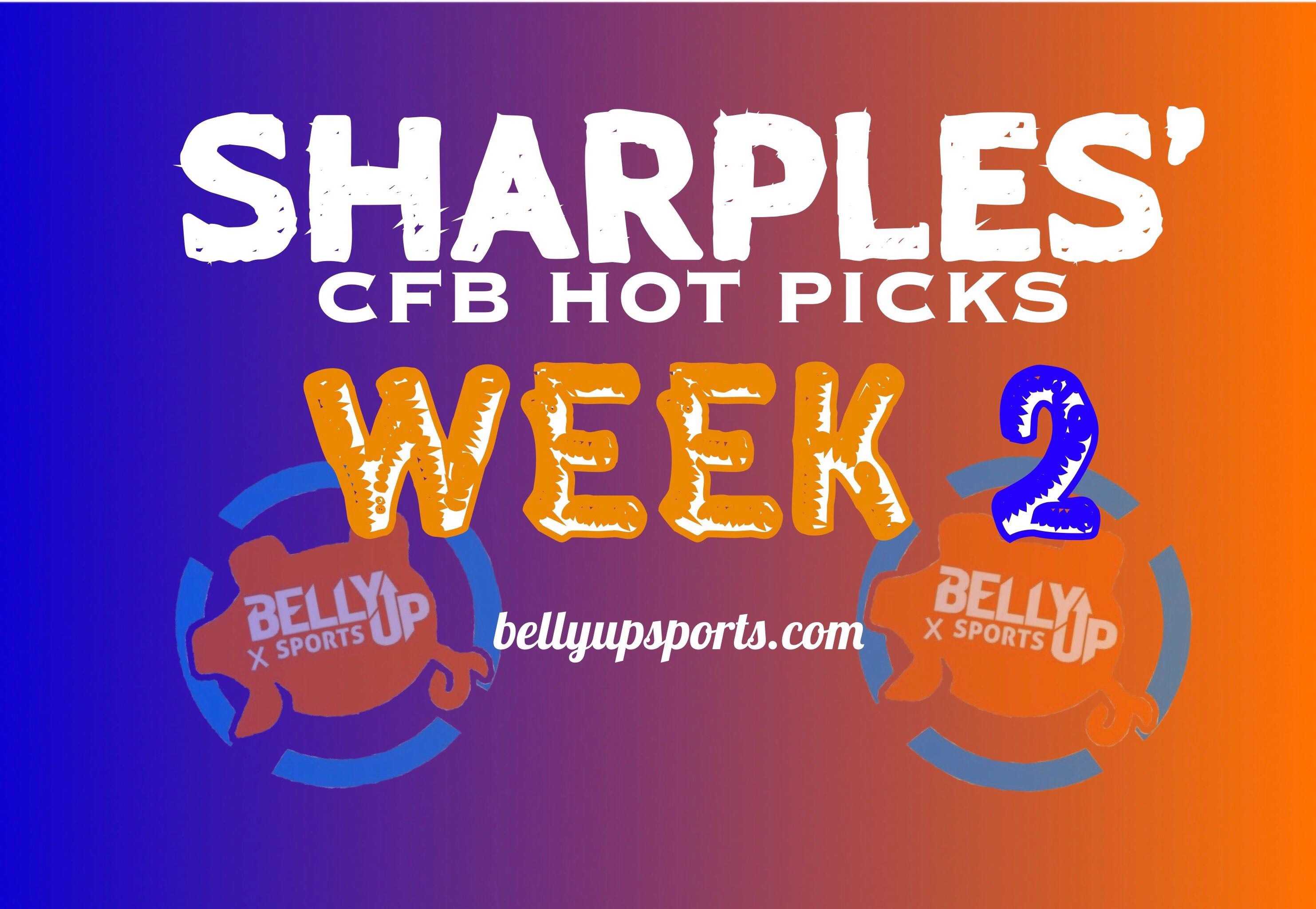 Sharples’ Week 2 CFB Gambling Picks