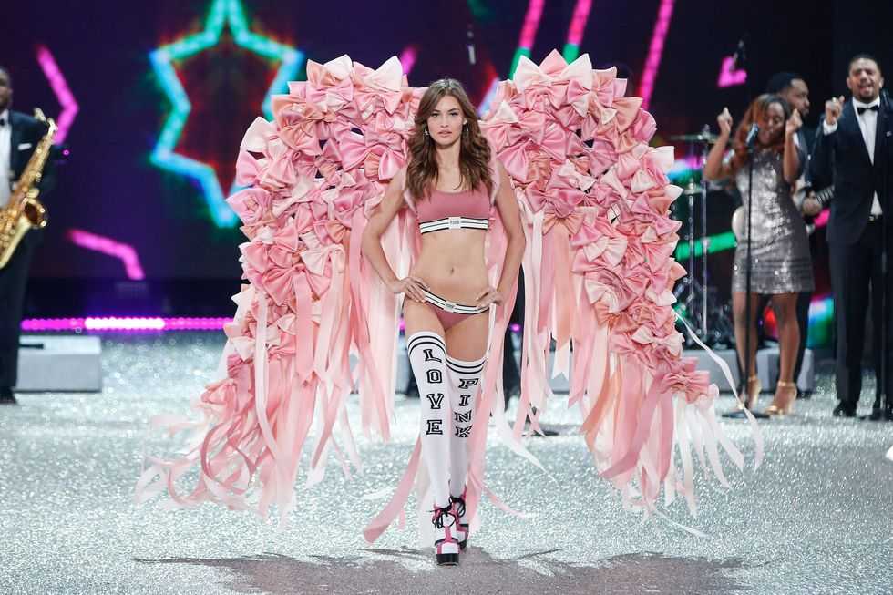 Victoria's Secret Angel on the runway.