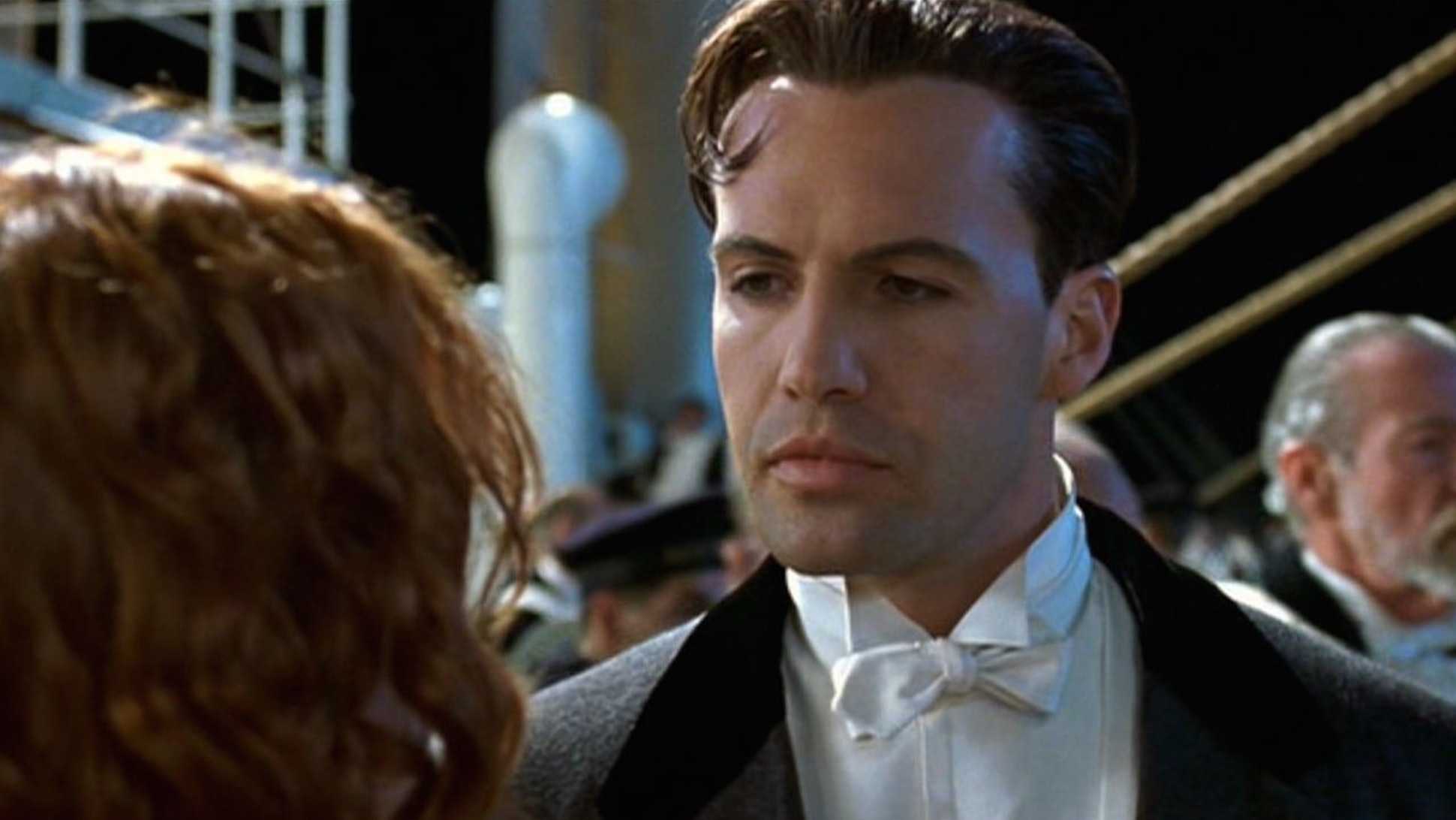 Billy Zane as Cal Hocksley looking at Rose on the Titanic.