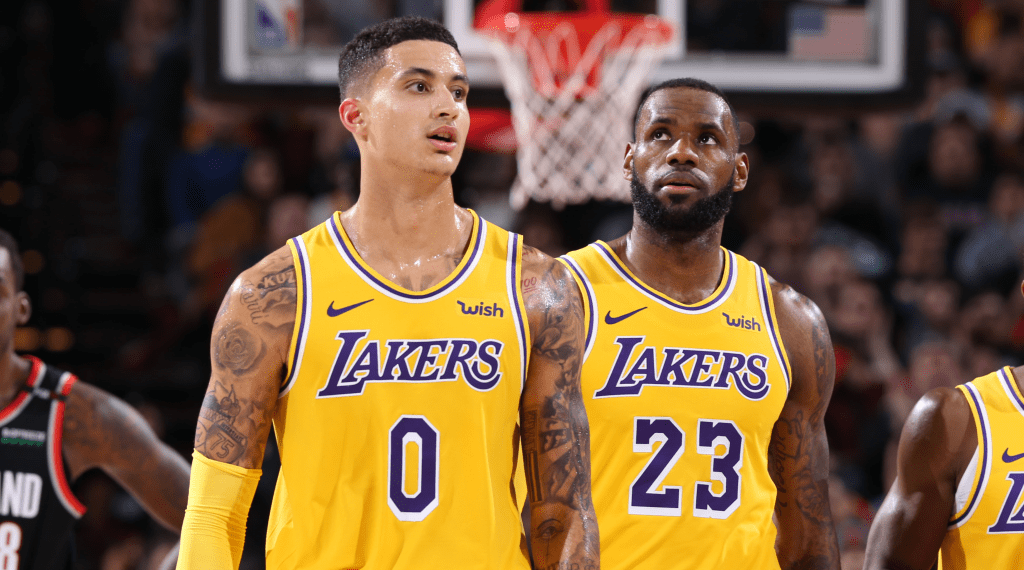 <a rel= What will the Lakers (pictured here) do in terms of trades at the NBA mid season juncture