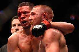 Diaz and McGregor after a bloody war