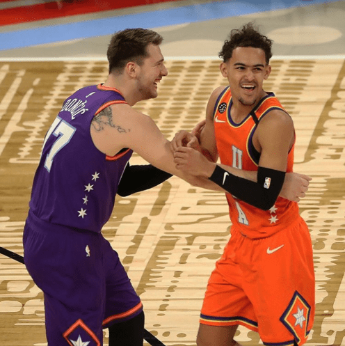 The trade of Luka Donic for Trae Young (pictured here at All-Star 2020) was a trade with no downside.