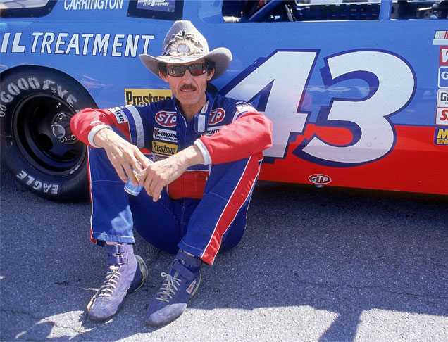 Famed #43 STP car with Richard Petty