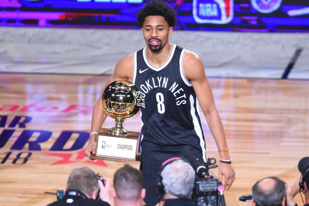 Dinwiddie won the All-Star Skills Challenge as part of the Brooklyn Nets organization.