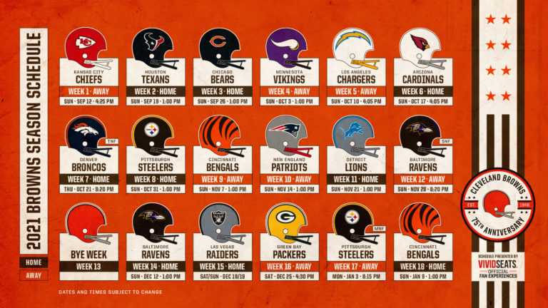 The Cleveland Browns 2021 Schedule is Finally Here - Belly Up Sports