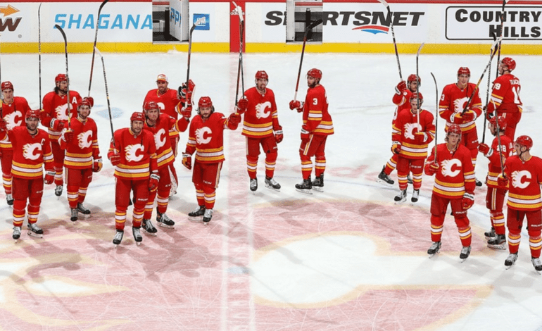 Calgary Flames salute
