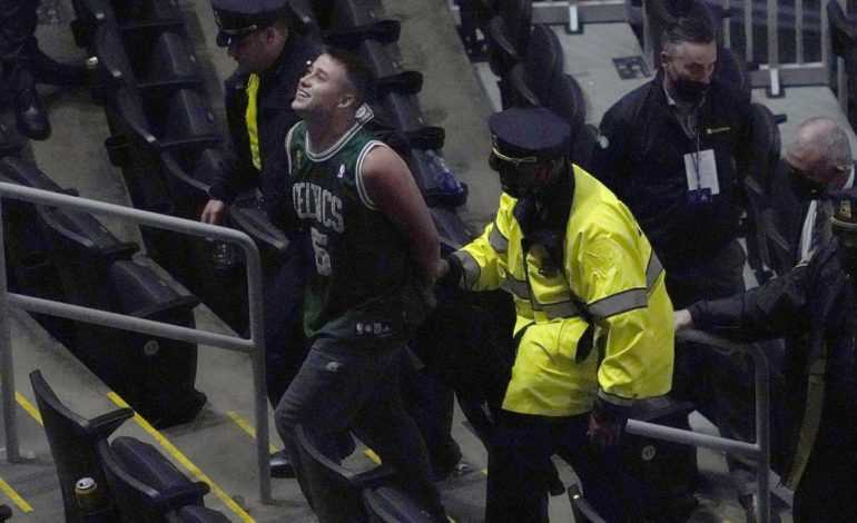 NBA fan arrested and banned for life