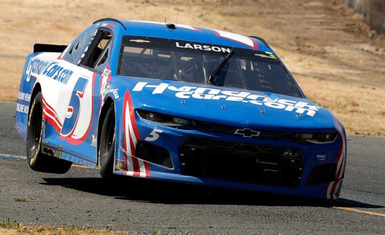  Larson Sweeps at Sonoma to Tie Another Record for Hendrick
