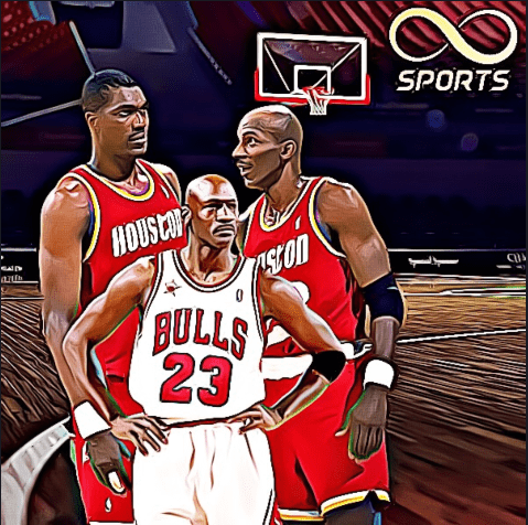 Michael Jordan Bulls Rockets Retired