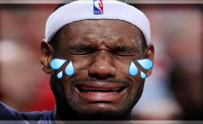 LeBron James Crying