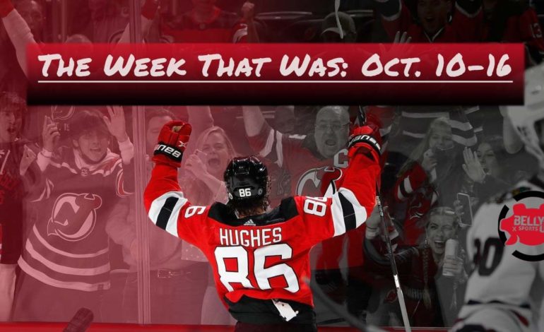  New Jersey Devils: The Week That Was (Oct. 10-16)