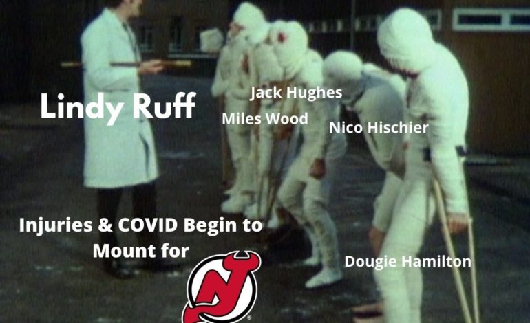  Injuries and COVID Begin to Mount for New Jersey Devils