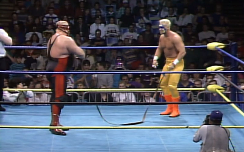 Big Van Vader vs. Sting in a White Castle of Fear Strap match