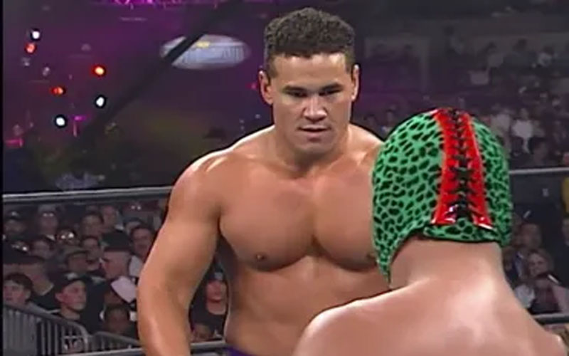 Prince Iakeau defends the WCW World Television Title against Rey Mysterio, Jr.