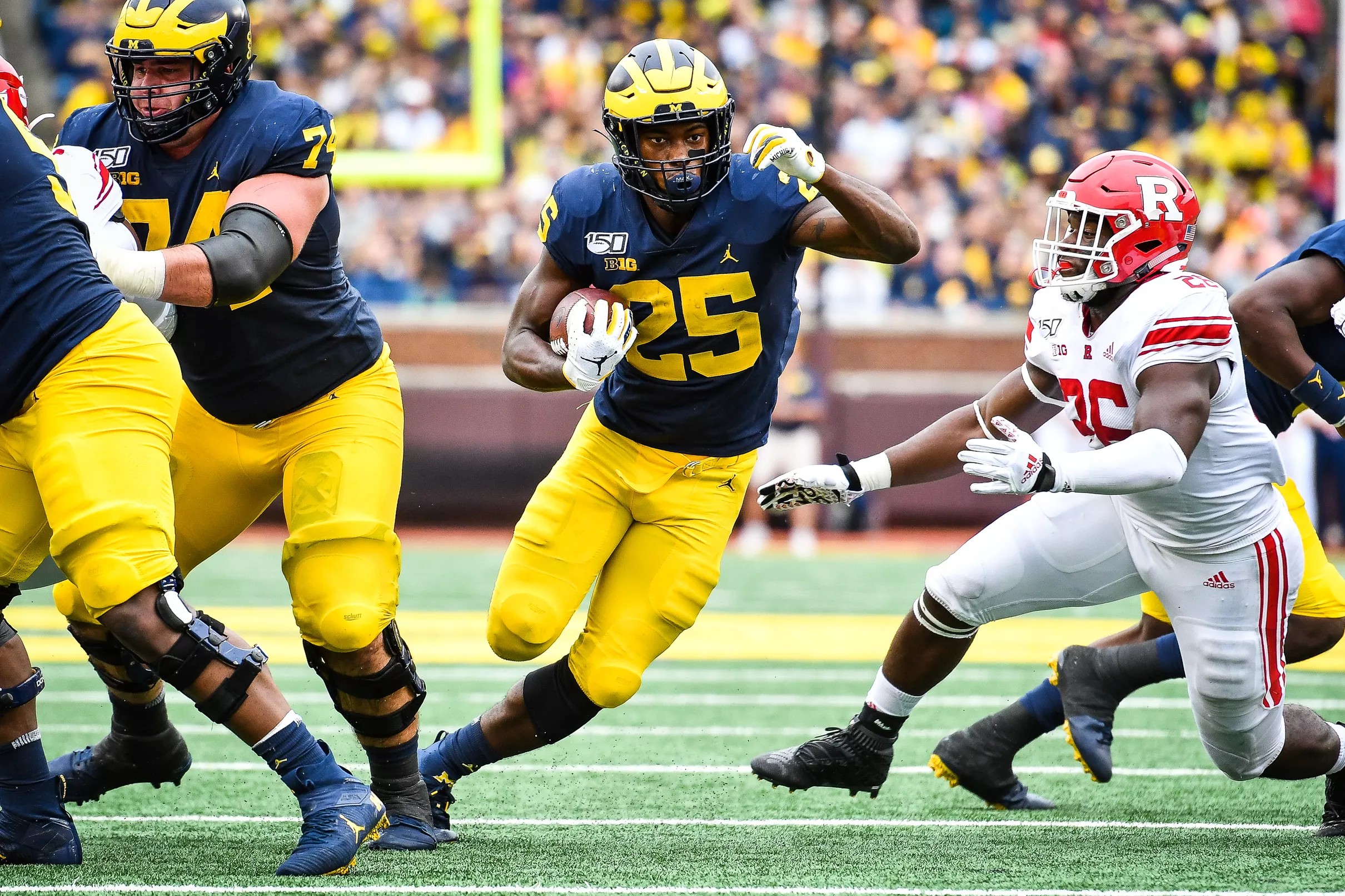 Michigan RB Hassan Haskins looks to showcase speed at NFL combine