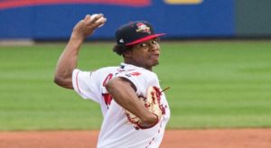 Red Sox top pitching prospect Brayan Bello ha 1.60 ERA at Double-A Portland in 2022.