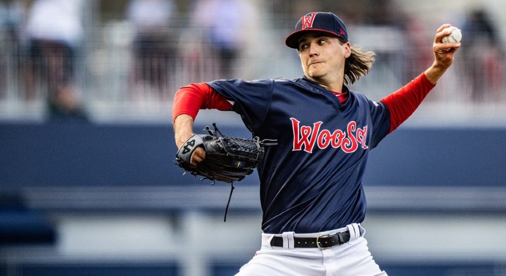 Red Sox Kyle Hart (5.88 ERA) struggling at Triple-A Worcester in 2022. 