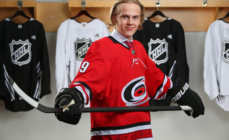Honka at the 2019 draft when the Canes drafted him