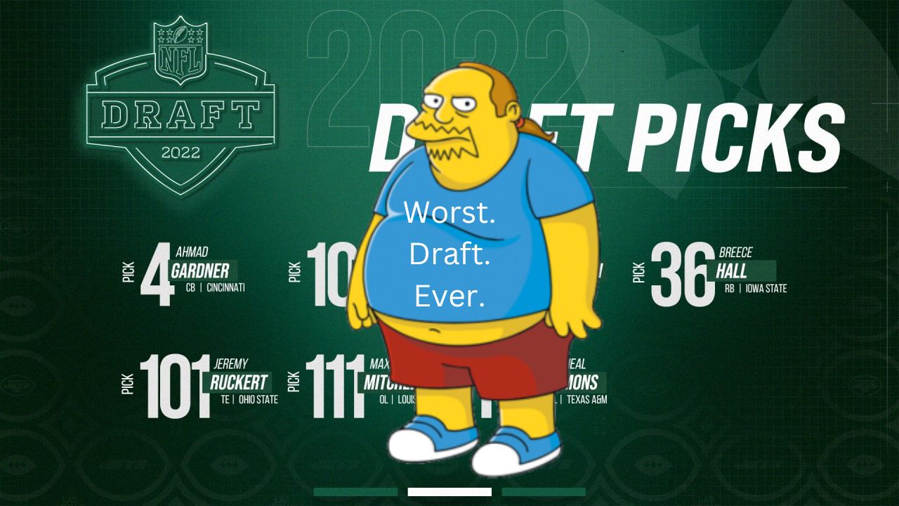 Rando Still Thinks the New York Jets' 2022 Draft Was Terrible Belly