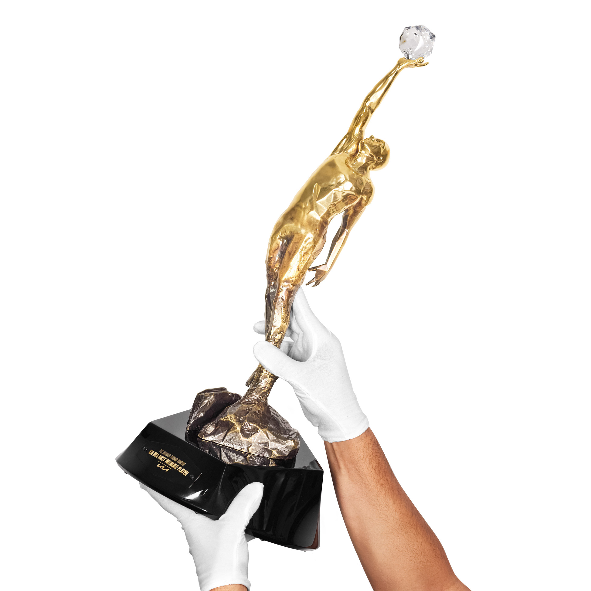Joel Embiid Receives The Michael Jordan Trophy As The 2023 Kia NBA