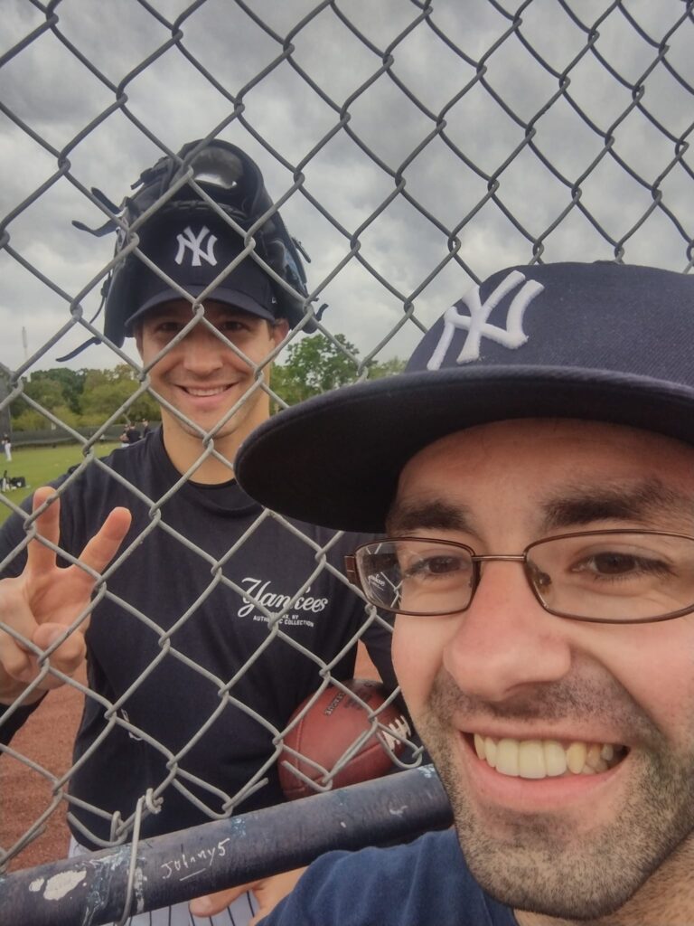 Myself and Yankee Reliever Tommy Kahnlee