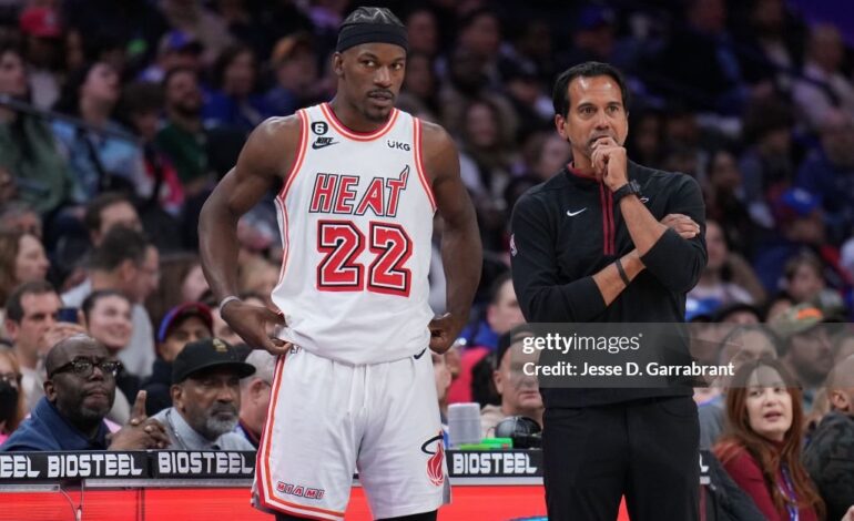 Jimmy Butler and Erik Spoelstra